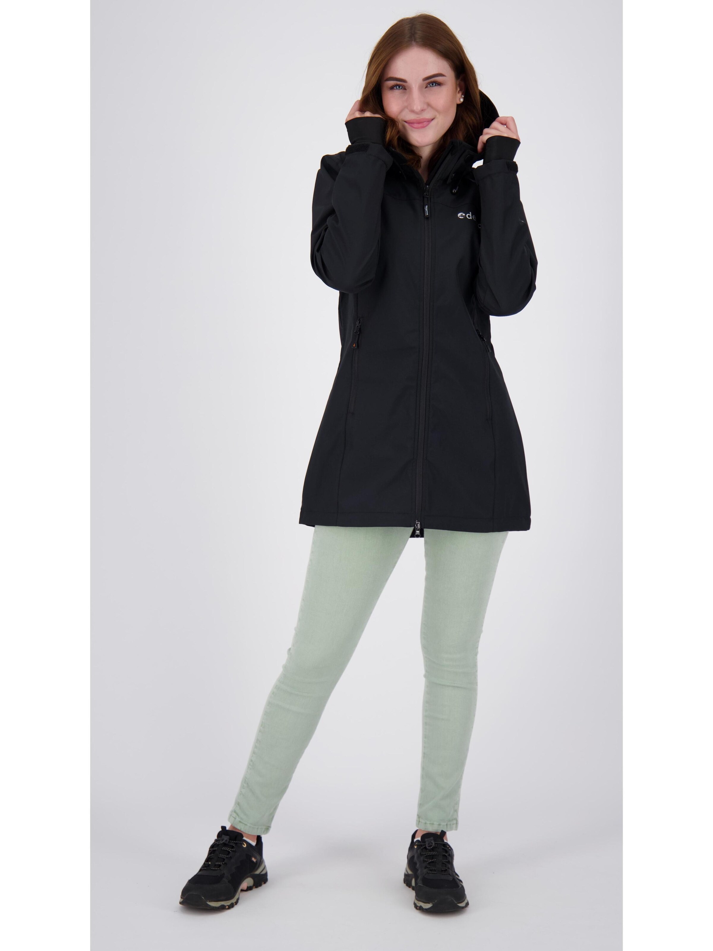 deproc Übergangsparka 'CAVELL LONG WOMEN'‌‌‌‌‌‌‌‌ in Schwarz