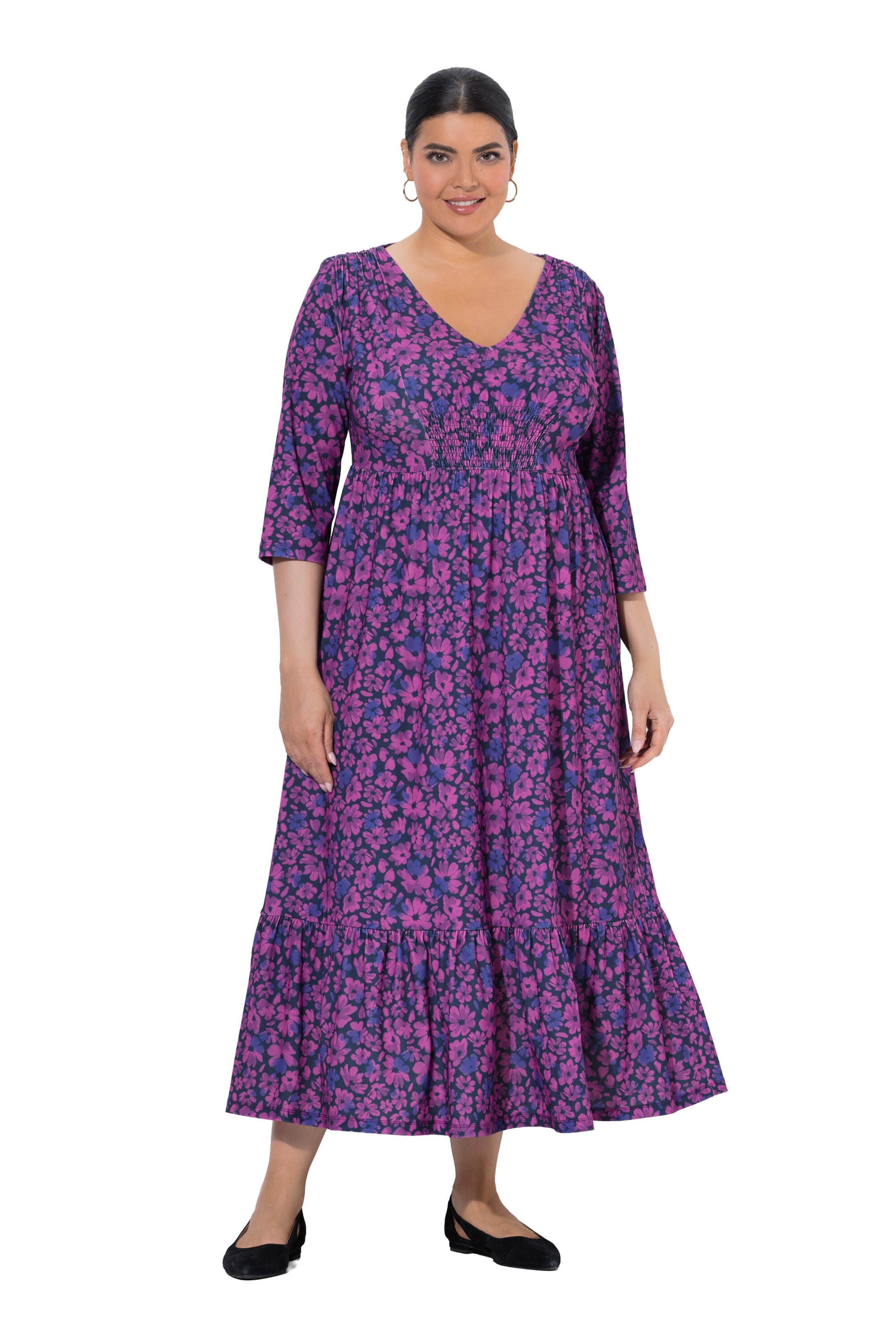 Ulla Popken Jurk in Lila: voorkant