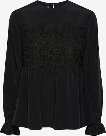 PIECES Blouse 'FANA' in Black: front