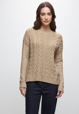 STREET ONE Pullover in Beige: Vorderseite