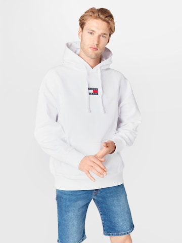 Tommy Jeans Sweatshirt in Wit: voorkant