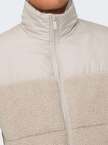 Veste d’hiver 'ONSEli' Only & Sons en gris