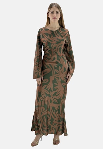 Elara Jurk 'Abaya' in Groen: voorkant