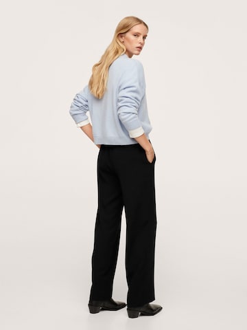 MANGO Loose fit Pleat-Front Pants in Black