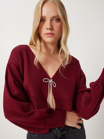 Cardigan Happiness İstanbul en rouge