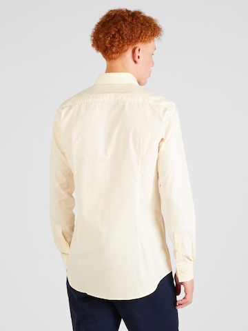Slim fit Camicia business 'Jenno' di HUGO in giallo