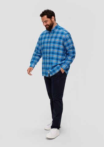 s.Oliver Men Big Sizes Comfort Fit Hemd in Blau