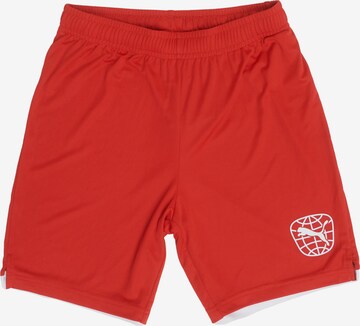 PUMA Regular Workout Pants in Red: front