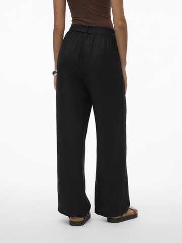 VERO MODA Wide leg Broek 'MELONY' in Zwart