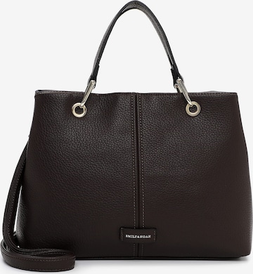 Emily & Noah Handtas 'Halla' in Bruin: voorkant