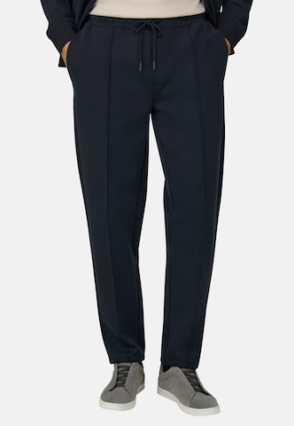 Boggi Milano Slim fit Chino trousers in Blue: front