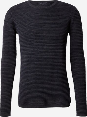 INDICODE JEANS Pullover 'Broadley' in Grau: predná strana