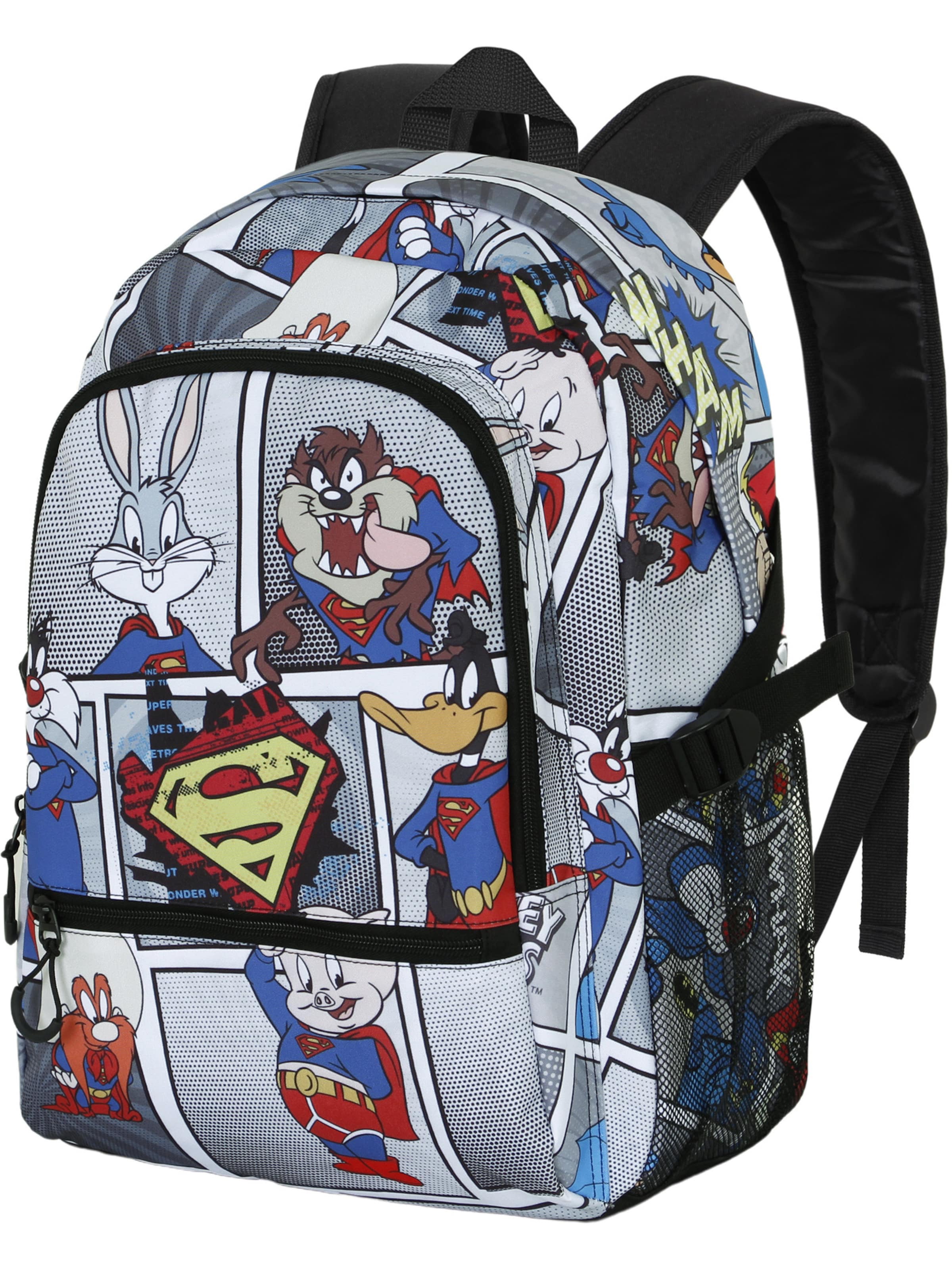 Zaino 'Looney Tunes Super Tunes-Fan Fight 2.0 ' di Warner Bros. in grigio