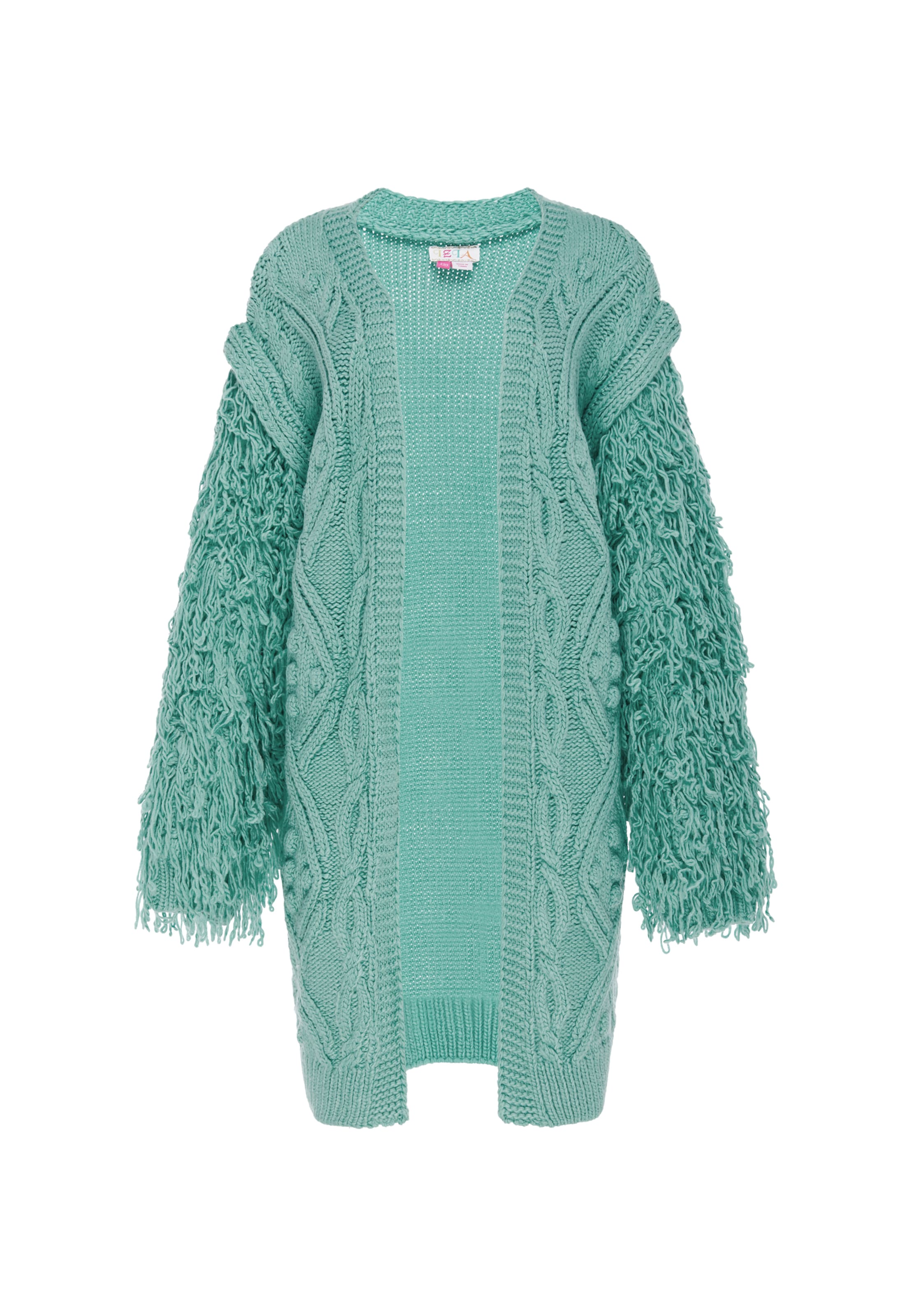IZIA Gebreid vest in Blauw: voorkant