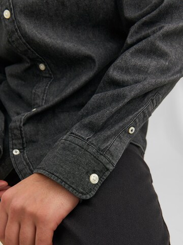 JACK & JONES Regular fit Button Up Shirt 'TEXAS' in Black