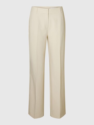 SELECTED FEMME Wide leg Pleated Pants in Beige: front