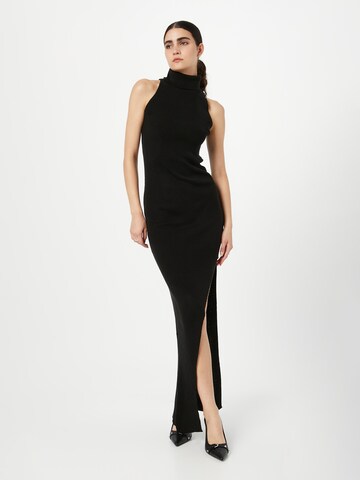 Nasty Gal Knitted dress in Black: front