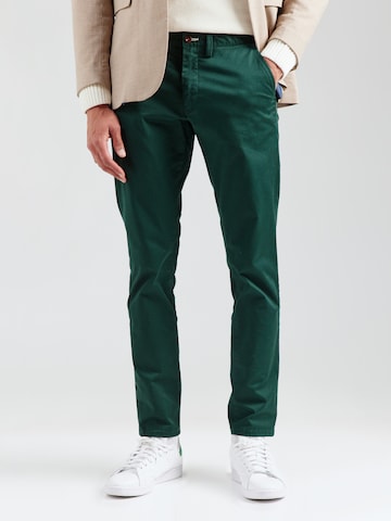 GANT Слим фит Панталон Chino в зелено: отпред