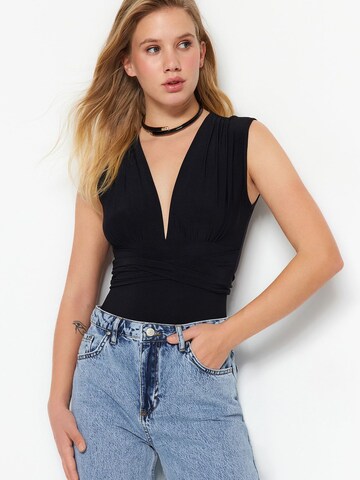 Shirtbody Trendyol en noir : devant