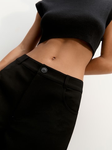 Wide Leg Pantalon Pull&Bear en noir