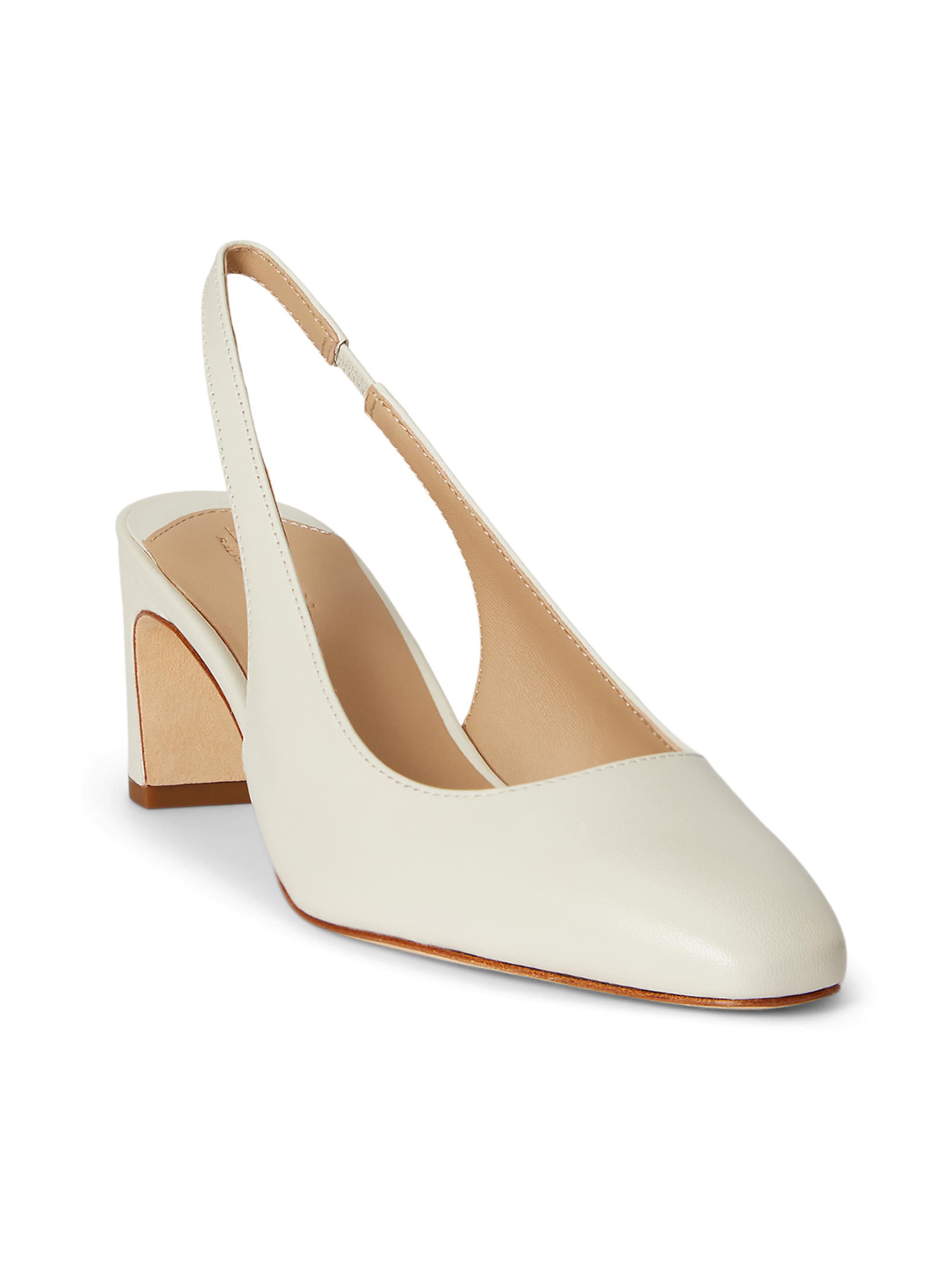 Lauren Ralph Lauren Lodičky s otvorenou pätou 'KLAIRE' - Biela