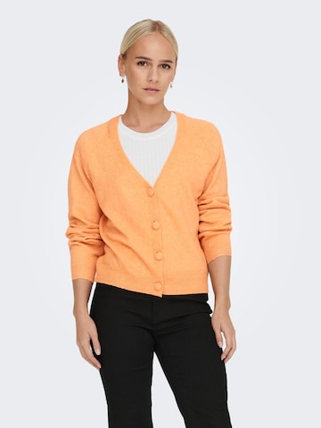 ONLY Knit cardigan 'Rica' in Orange: front