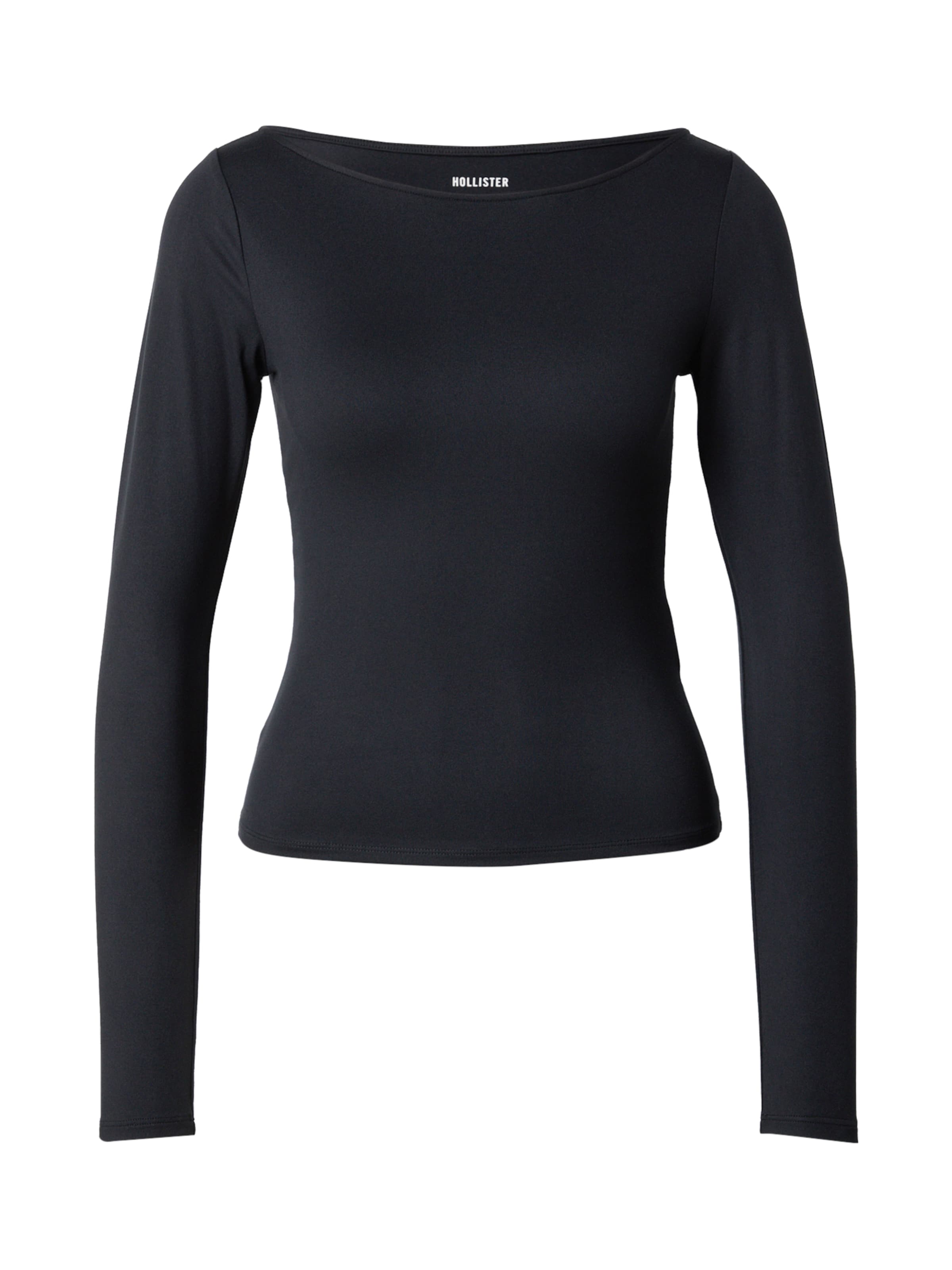 HOLLISTER Μπλουζάκι σε μαύρο: μπροστά