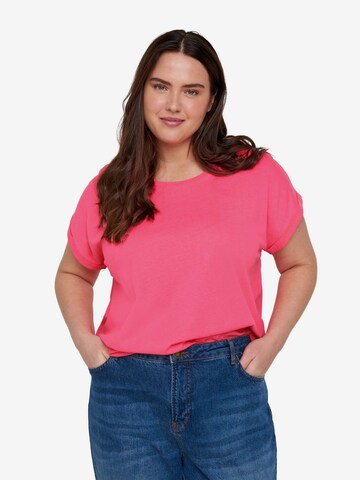 Zizzi T-shirt 'Mkatja' i rosa: framsida