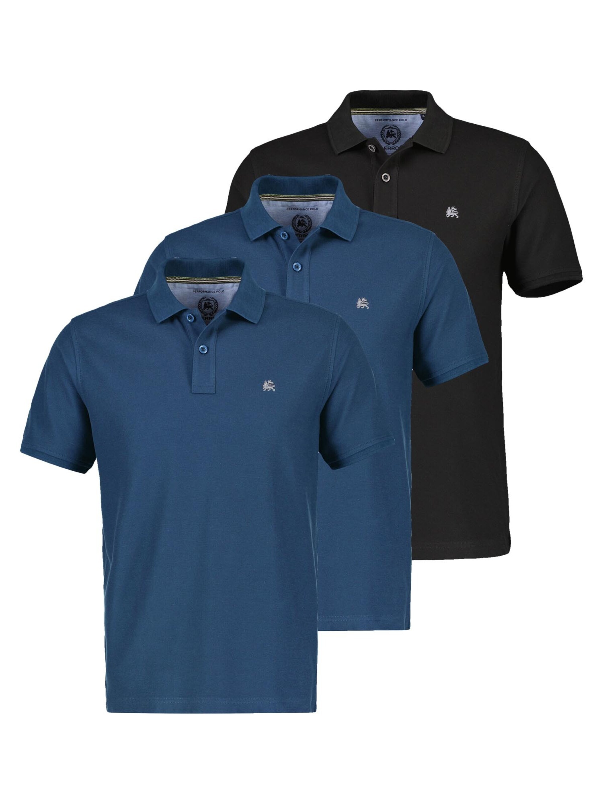 LERROS Shirt 'Basic' in Blauw: voorkant