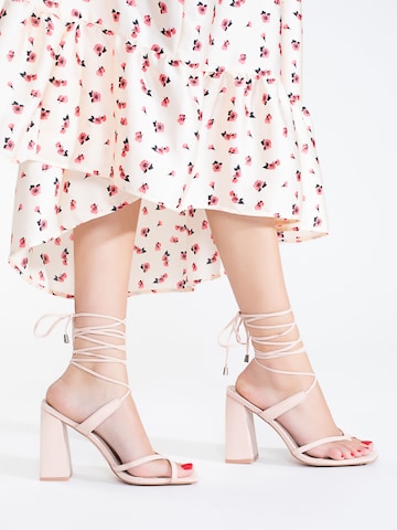 Celena T-Bar Sandals 'Chenaya' in Pink