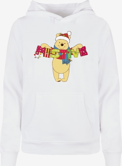 ABSOLUTE CULT Sweatshirt 'Winnie The Pooh - Festive' in pastellgelb / hellgrün / dunkelpink / weiß, Produktansicht