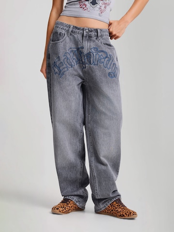 Loosefit Jeans di Ed Hardy in grigio: frontale