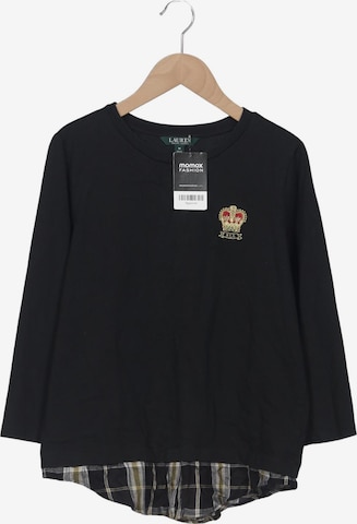 Lauren Ralph Lauren Langarmshirt M in Schwarz: Vorderseite