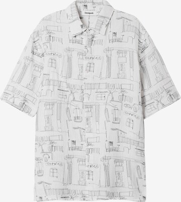 Desigual Regular fit Button Up Shirt in White: front