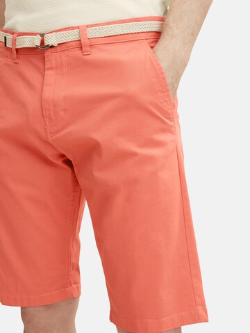 TOM TAILOR Regular Chino Pants in Orange