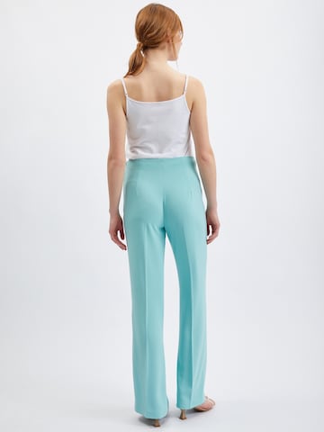 Orsay Regular Pleated Pants in Blue