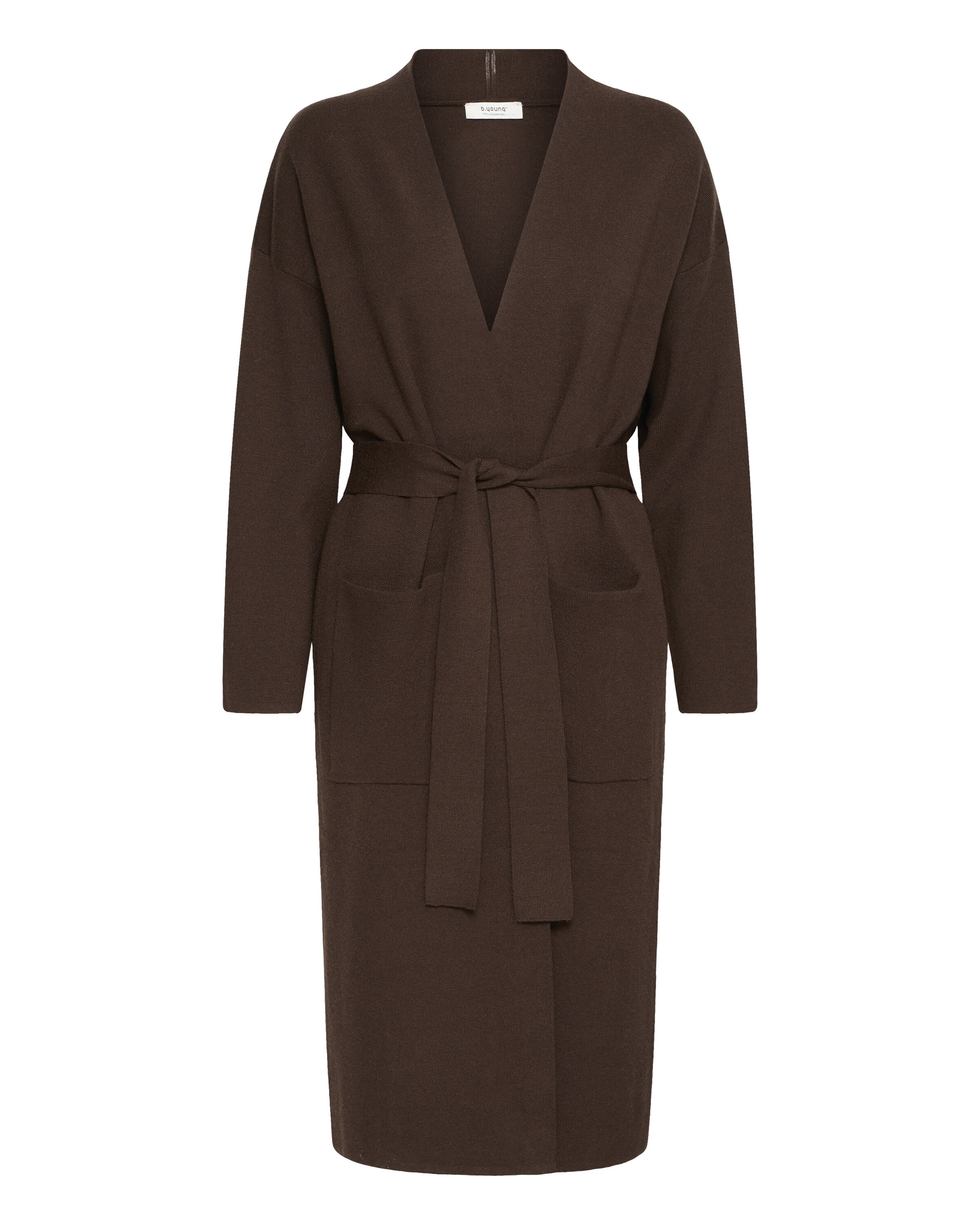 b.young Gebreid vest 'BYMIRAN' in Bruin: voorkant