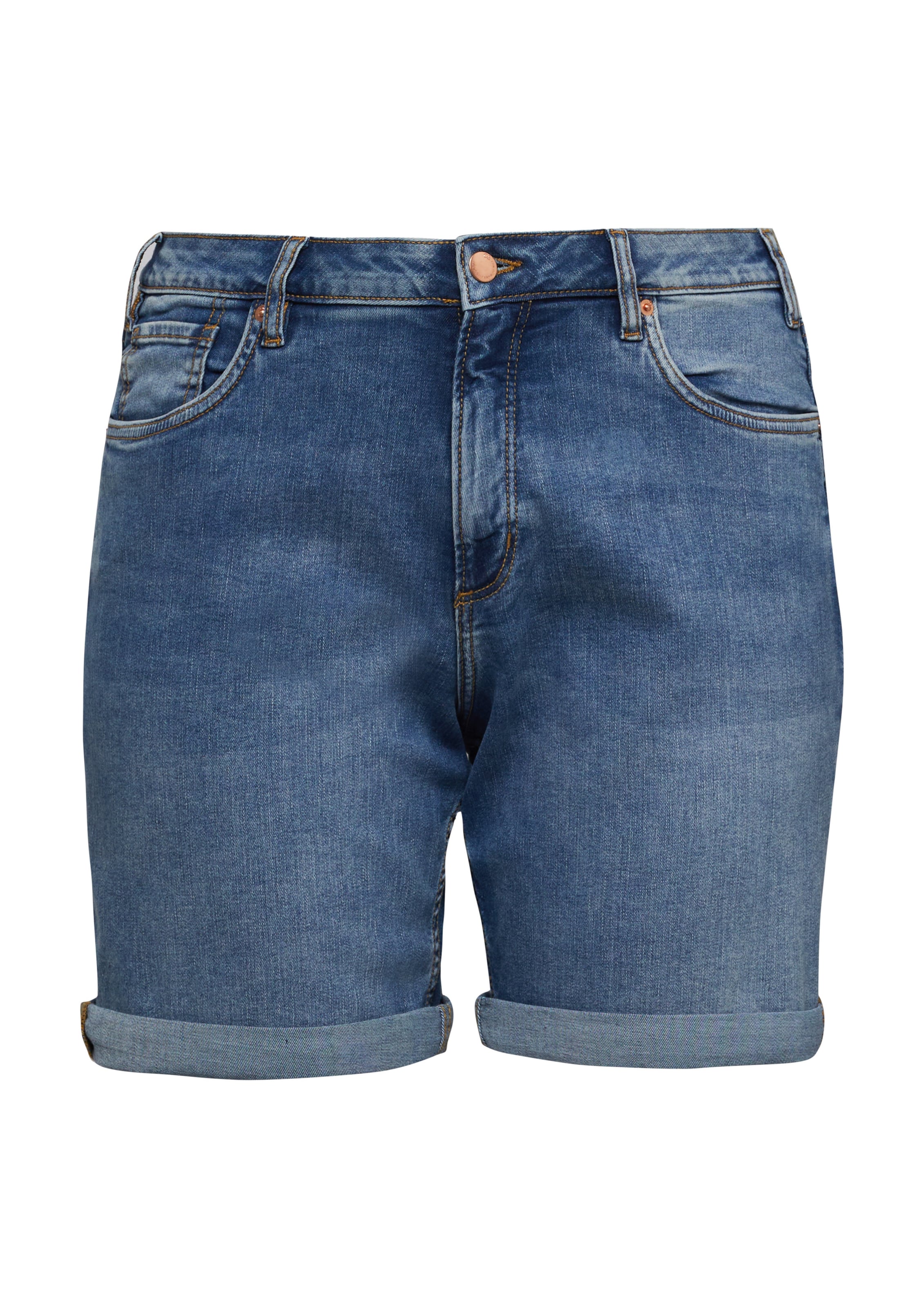 Coupe slim Jean QS en bleu : devant
