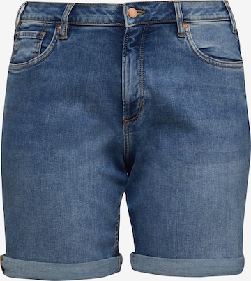 Coupe slim Jean QS en bleu : devant