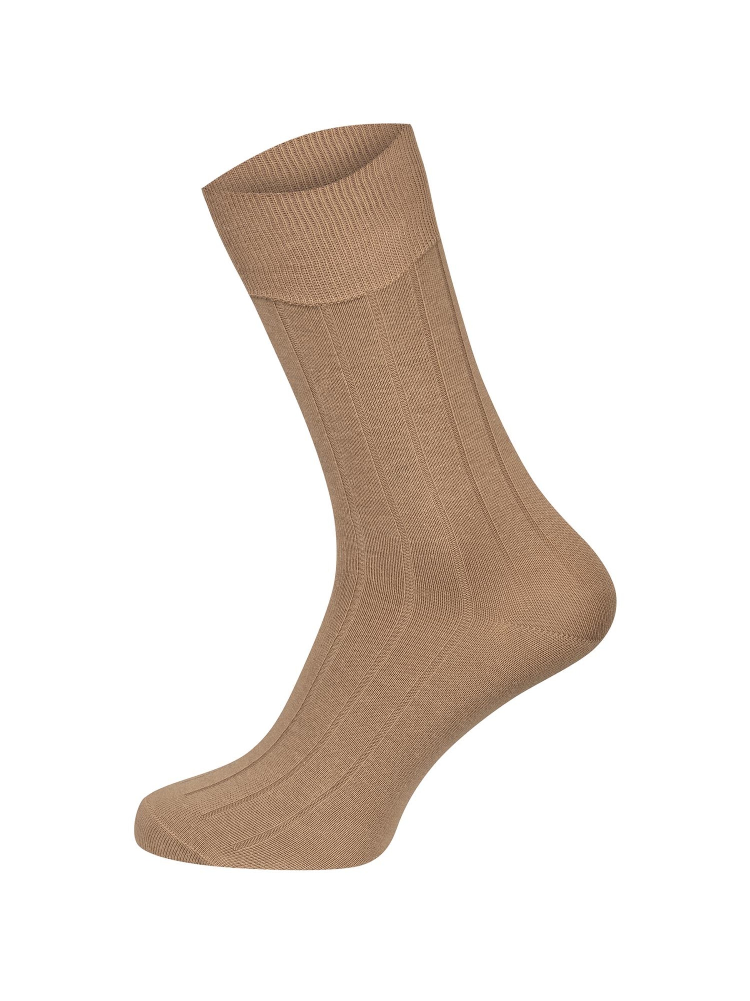 Nur Die Sokken ' Rippstrick' in Beige