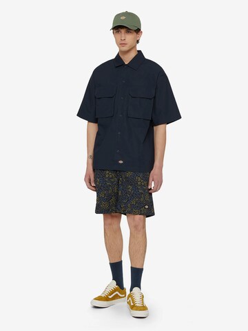 DICKIES Comfort fit Overhemd 'FISHERSVILLE' in Blauw