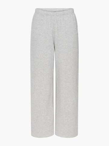 cfab (formerly creamy fabrics) Wide leg Pants 'Everyday Relaxed Fit Straight Pants' in Grey: front