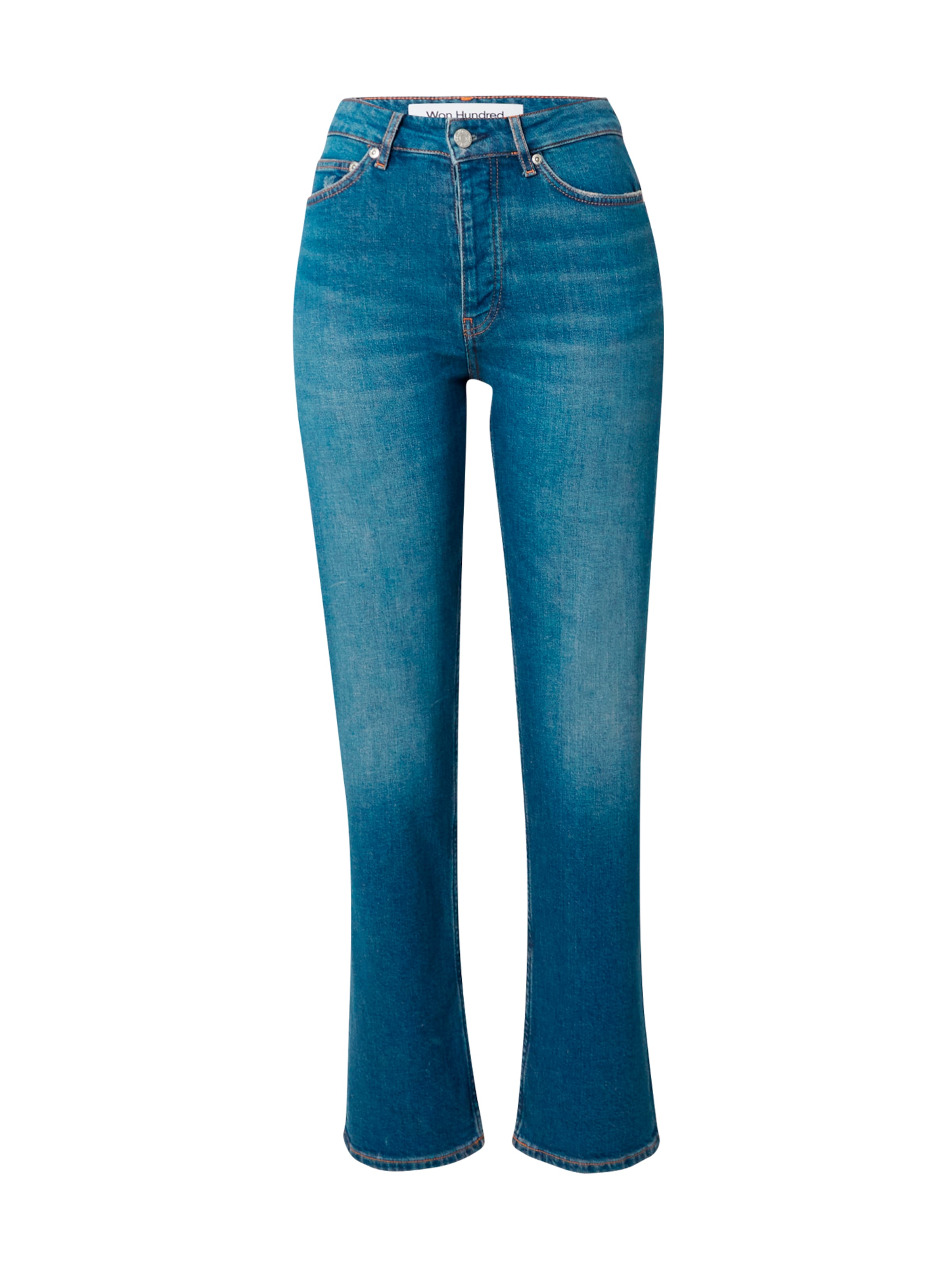 Won Hundred Regular Jeans in Blauw: voorkant