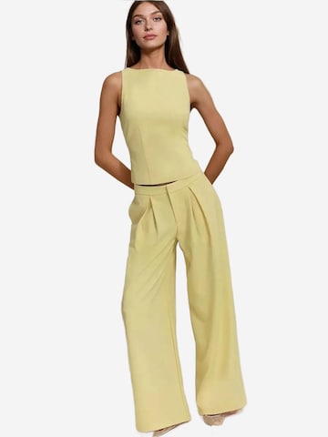 Hiccup Wide Leg Hose in Gelb