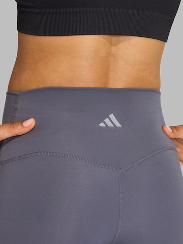 ADIDAS PERFORMANCE Skinny Sportovní kalhoty – šedá