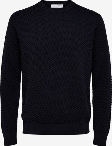 Pull-over 'Chris' SELECTED HOMME en bleu : devant