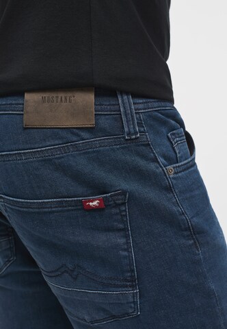 MUSTANG Slimfit Hose 'Vegas' in Blau