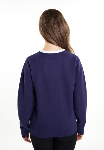 usha BLACK LABEL Pullover 'Nowles' in Blau