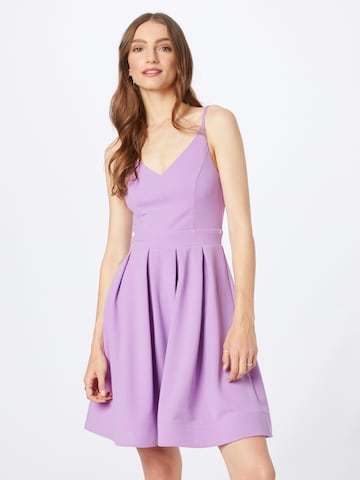 Skirt & Stiletto Koktejlové šaty 'LOLA' – fialová: přední strana