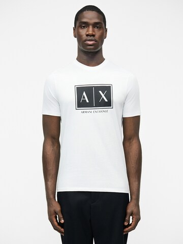 ARMANI EXCHANGE Shirt in White: front